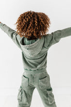 Load image into Gallery viewer, OLIVE | Vintage 1/4th HOODIE-JOGGER Set