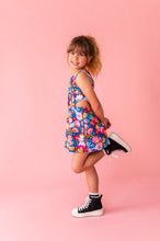 Load image into Gallery viewer, Electric Bloom | Open Sides Active Dress (with shorts!)