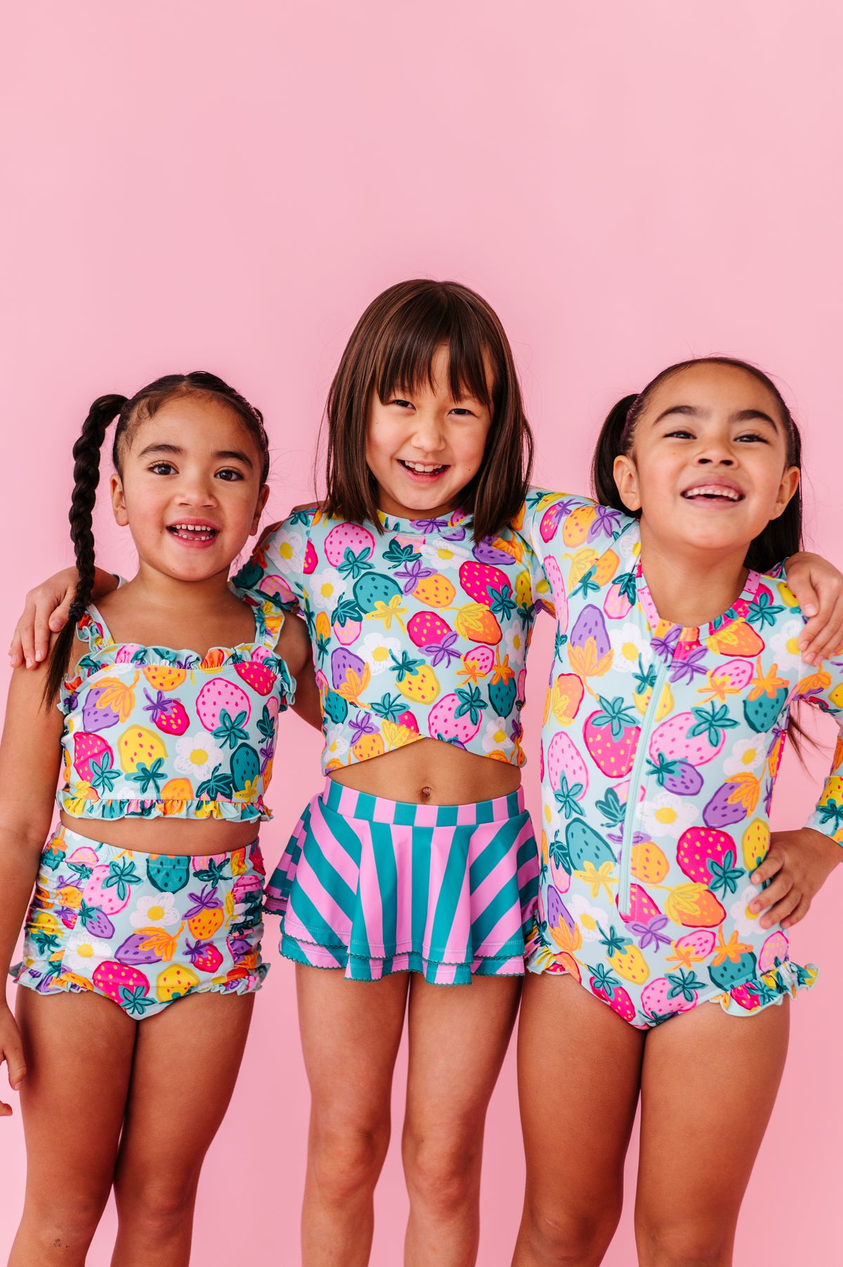 Sweet Strawberry | RASHGUARD SKIRTED 2-PIECE