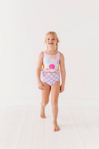 Smilies + Check: Ruffle TWO-PIECE Tankini