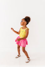 Lemon-Lime Floral | Ribbed Tank