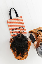 Load image into Gallery viewer, FLORAL GHOSTIE STRIPE | Trick-or-Treat Bag