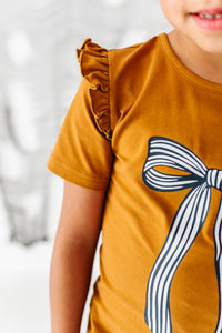 Striped Bow| TEE