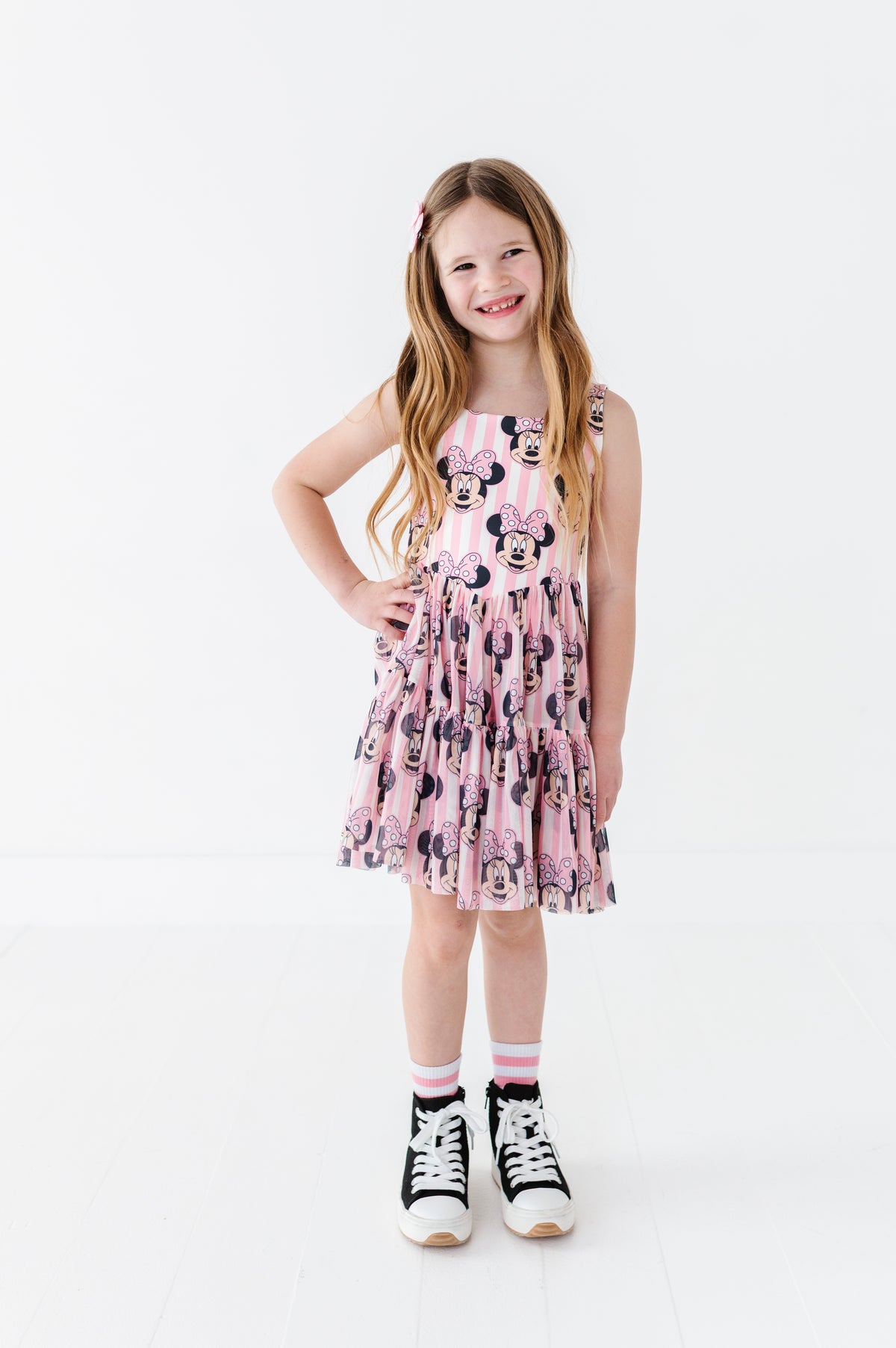 MINNIE Stripe (KIDS) | Mesh DRESS