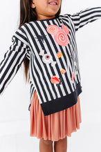 Load image into Gallery viewer, Candy Magic (STRIPE) | SIDE SPLIT SWEATSHIRT