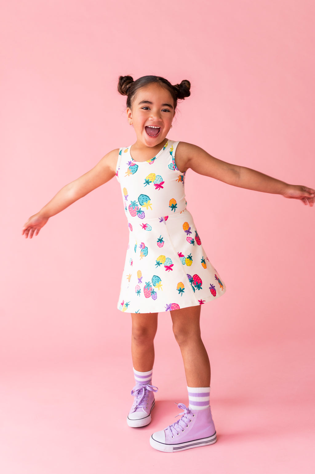 Sugar Berry | Twisty Back Active Dress (with shorts!)