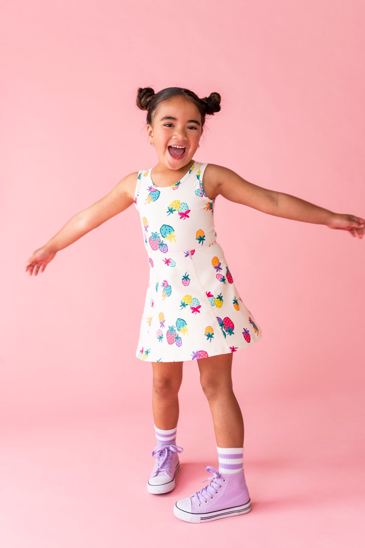Sugar Berry | Twisty Back Active Dress (with shorts!)