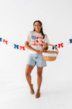 Load image into Gallery viewer, Collage Flag | ADULT tees (*CROP + FULL LENGTH HERE)