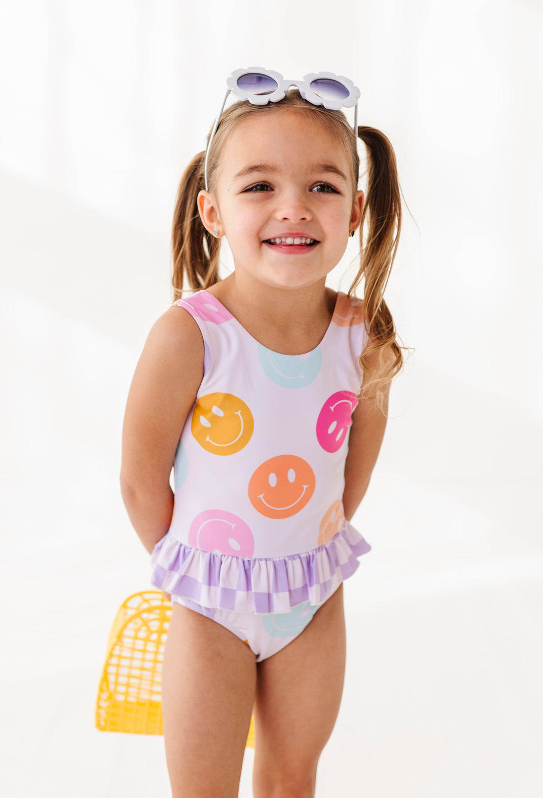 Smilies + Check: Ruffle Skirt ONE-PIECE