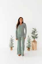 Load image into Gallery viewer, Green Stripes | Women’s PJ TOP