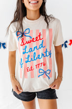 Load image into Gallery viewer, Sweet Land of Liberty | ADULT tees (*CROP + FULL LENGTH HERE)