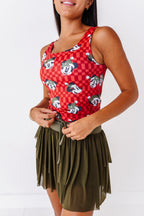 Minnie's Holly Check | ADULT Tank