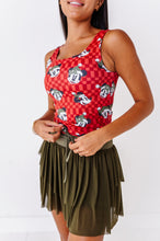 Load image into Gallery viewer, Minnie's Holly Check | ADULT Tank