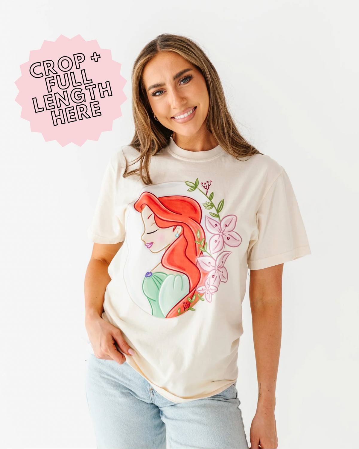 Ariel | ADULT tees (*CROP + FULL LENGTH HERE)