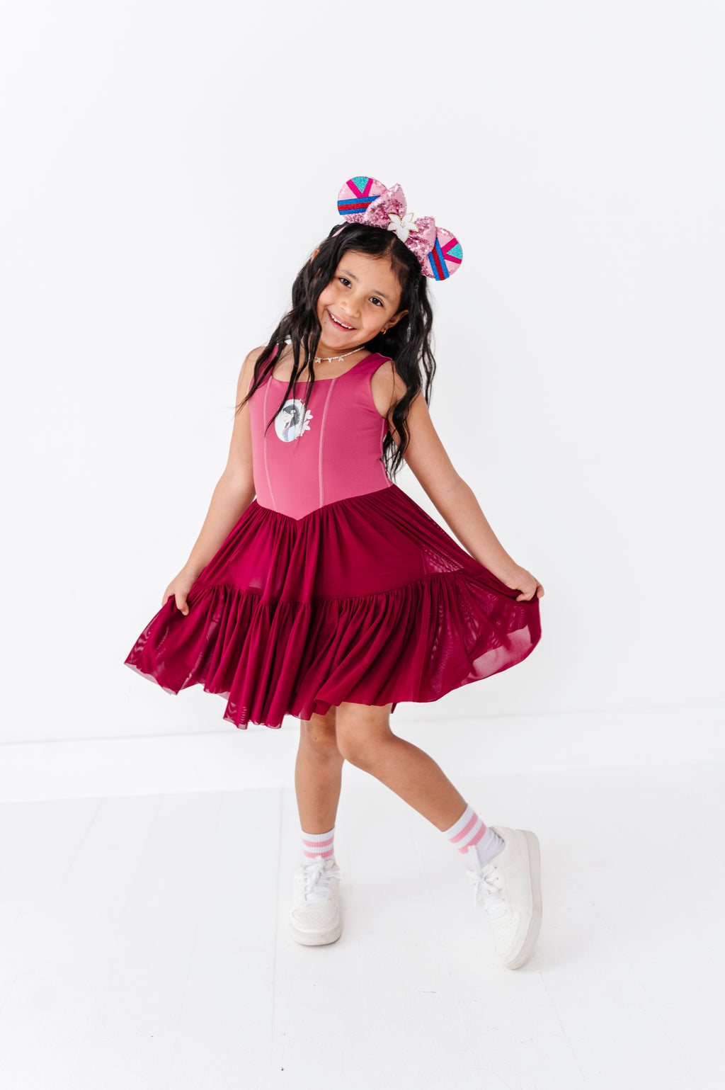 Mulan (KIDS) | Wine Mesh DRESS