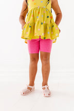 Lemon-Lime Floral | Strappy Tank Peplum
