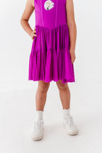 Ana (KIDS) | Raspberry Mesh DRESS