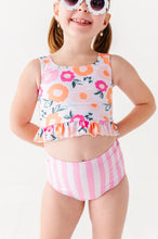 Load image into Gallery viewer, Poppy + Stripes: Ruffle TWO-PIECE Tankini