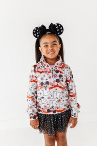 Groovy Minnie Ghosts | KIDS 1/4th Zip Up