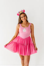 Aurora (ADULT) | Fuchia Mesh DRESS