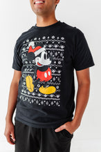 Load image into Gallery viewer, Sweater Print Mickey | ADULT Black UNISEX TEE
