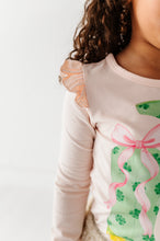 Load image into Gallery viewer, Shamrock Boots | Pink Ruffle Long Sleeve