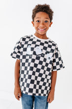 Load image into Gallery viewer, Skateboard Ghost | Checkered Boxy Tee