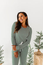 Load image into Gallery viewer, Green Stripes | Women’s PJ TOP