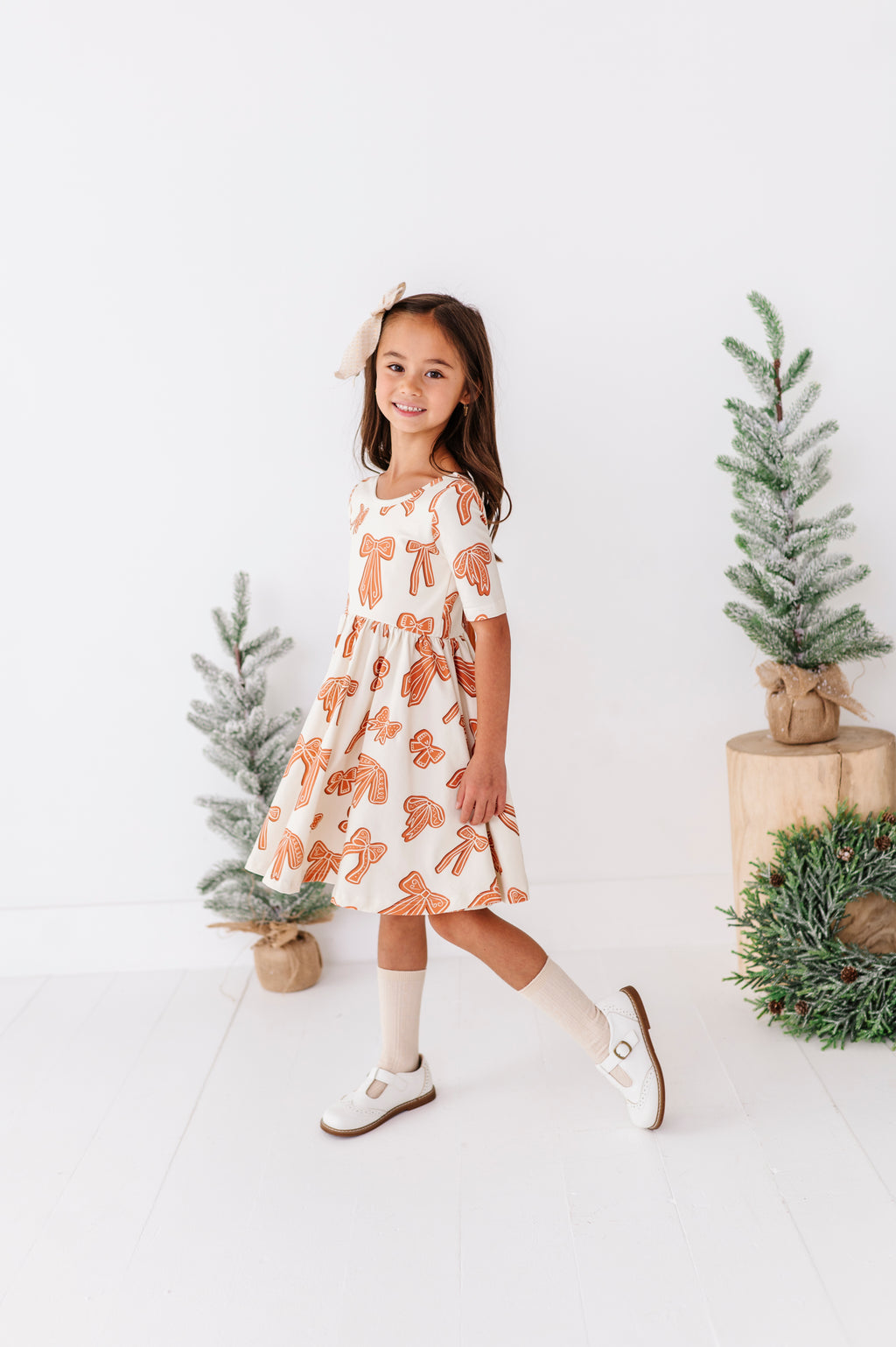 Gingerbread Bow | Scoop Back Dress