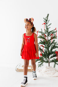 Mouse Bow RED | (KIDS) Mesh DRESS
