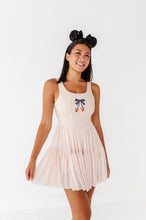 Load image into Gallery viewer, Pumpkin Bow TAN | (ADULT) Mesh DRESS