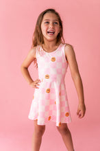 Load image into Gallery viewer, Happy Hopscotch | Twisty Back Active Dress (with shorts!)