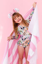 Load image into Gallery viewer, Retro Characters | ONE-PIECE Rashguard Suit