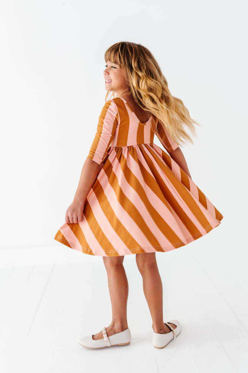 Maple Sugar Stripe | Twirl Dress