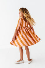 Load image into Gallery viewer, Maple Sugar Stripe | Twirl Dress