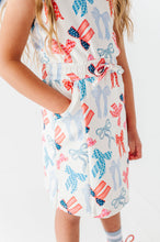 Load image into Gallery viewer, Red, White + BOWS | Tennis Dress