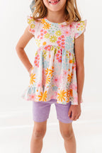 Summer Floral | Double Ruffle Peplum