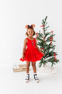 Mouse Bow RED | (KIDS) Mesh DRESS