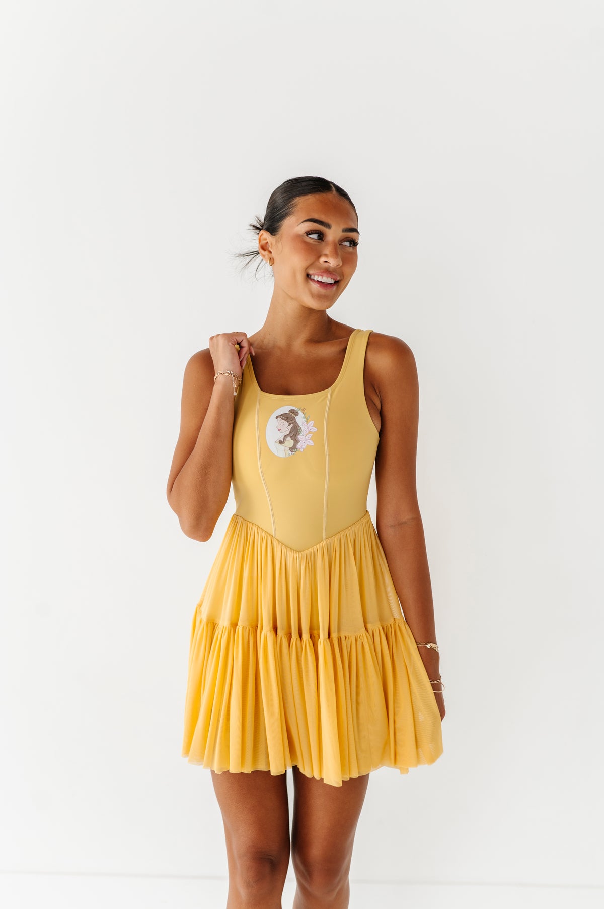 Belle (ADULT) | Buttercrem Mesh DRESS