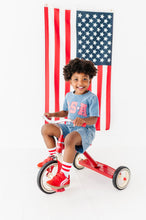 Load image into Gallery viewer, Navy ‘USA’ Check  | BOYS Tee