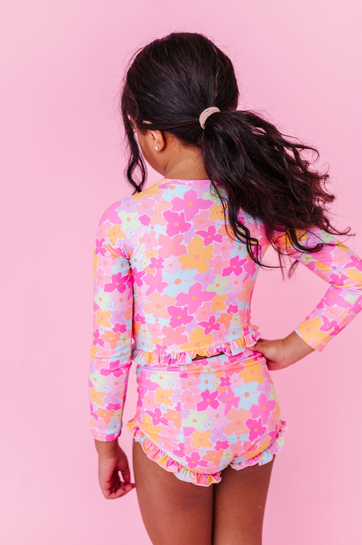 Tutti Fruitti Blossom | 1/4th ZIP RASHGUARD 2-PIECE