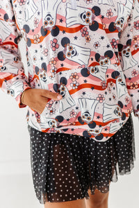 Groovy Minnie Ghosts | (ADULT) 1/4th ZIP