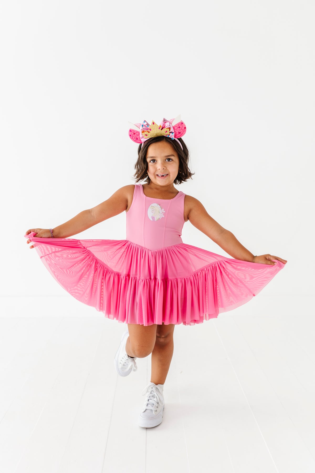 Aurora (KIDS) | Fuchia Mesh DRESS