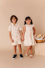 Load image into Gallery viewer, Honey Gingham | BOYS LINEN SET