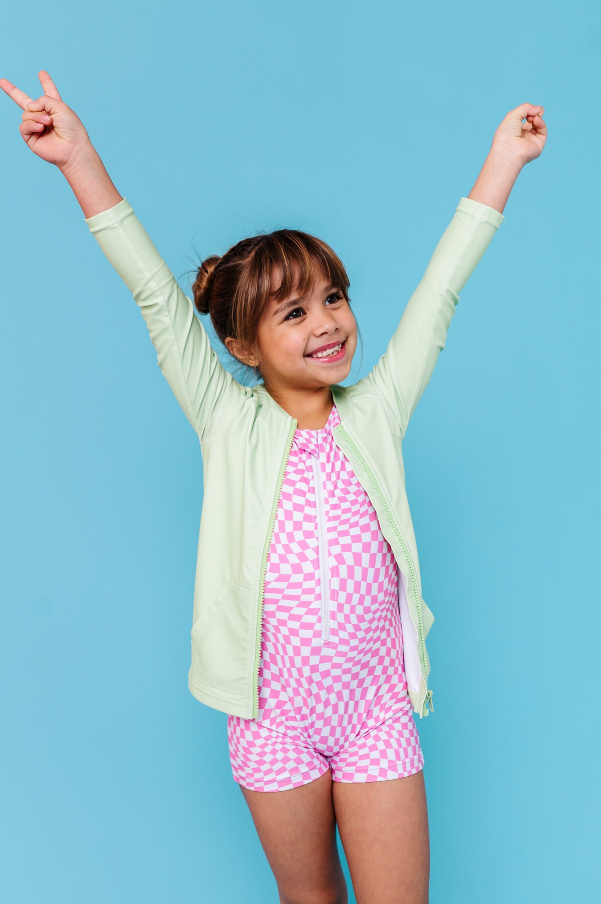 Lemon-Lime | ZIP RASH SHIRT
