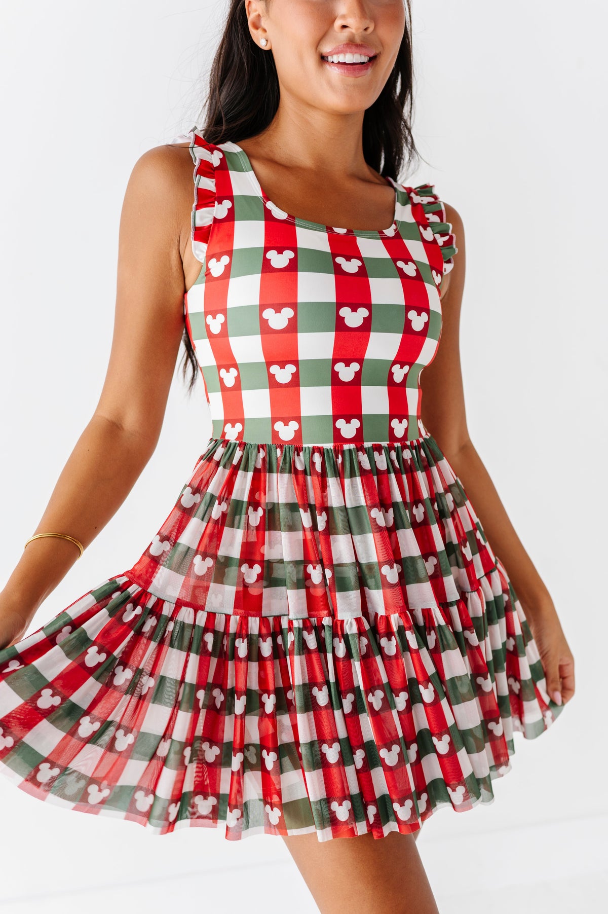 Park Plaid | ADULT Mesh Dress