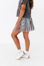 Load image into Gallery viewer, Midnight Stripes | (ADULT) MESH SKORT