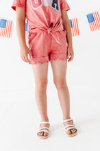 Load image into Gallery viewer, RED | Scallop Shorts