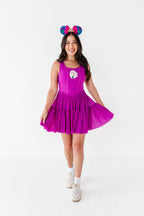 Ana (ADULT) | Raspberry Mesh DRESS