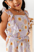 Load image into Gallery viewer, Boho Sunflower | RUFFLE TANK + SKORT SET